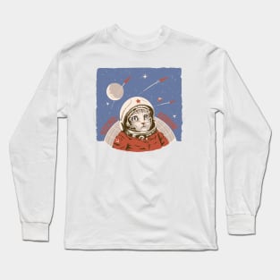 Cosmonaut Space Cat Long Sleeve T-Shirt